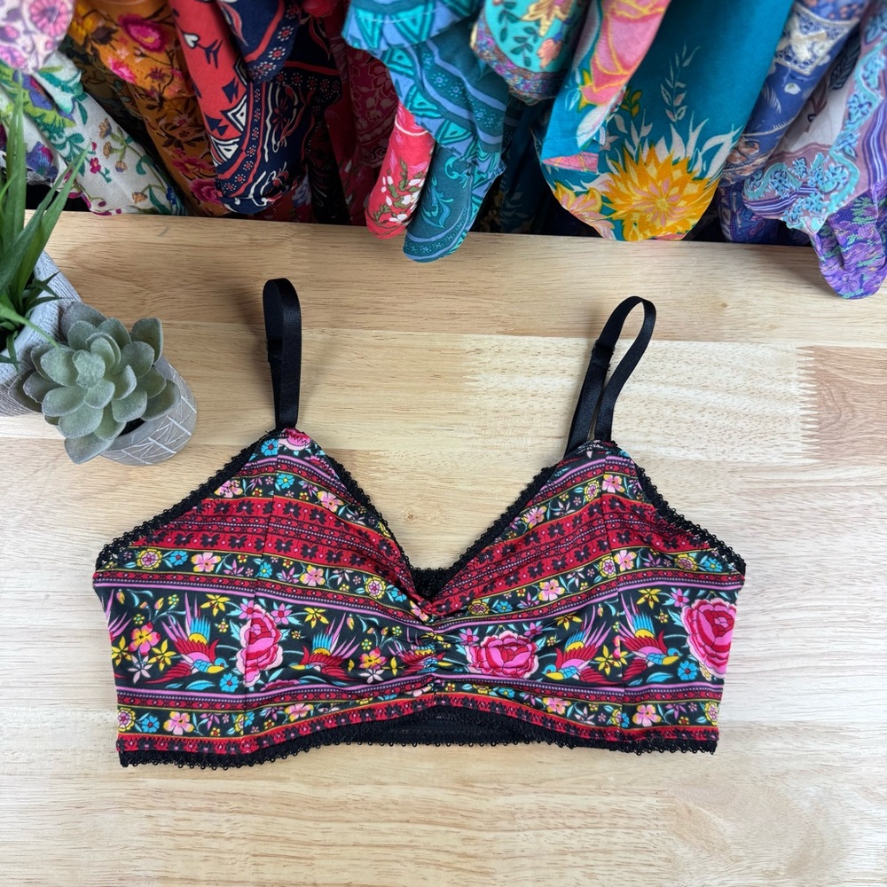 ✨ Spell Bralette Hotel Paradiso ✨ Jet (Black) ✨ L